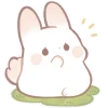Cute Bunny Rabbit Emoji Telegram Sticker #5 - Cute Bunny Rabbit Emoji #5