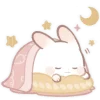 Cute Bunny Rabbit Emoji Telegram Sticker #9 - Cute Bunny Rabbit Emoji #9