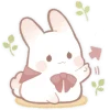 Cute Bunny Rabbit Emoji Telegram Sticker #10 - Cute Bunny Rabbit Emoji #10