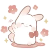 Cute Bunny Rabbit Emoji Telegram Sticker #13 - Cute Bunny Rabbit Emoji #13