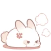 Cute Bunny Rabbit Emoji Telegram Sticker #18 - Cute Bunny Rabbit Emoji #18