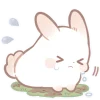 Cute Bunny Rabbit Emoji Telegram Sticker #20 - Cute Bunny Rabbit Emoji #20