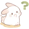 Cute Bunny Rabbit Emoji Telegram Sticker #22 - Cute Bunny Rabbit Emoji #22