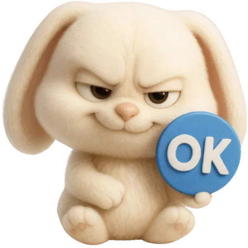 Annoying Mischievous Rabbit Telegram Sticker #8 - Annoying Mischievous Rabbit #8