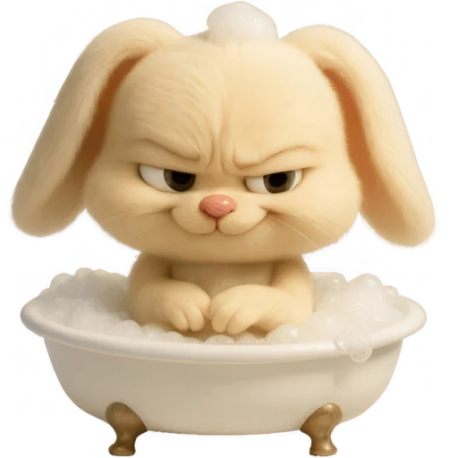 Annoying Mischievous Rabbit Telegram Sticker #10 - Annoying Mischievous Rabbit #10