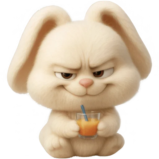 Annoying Mischievous Rabbit Telegram Sticker #11 - Annoying Mischievous Rabbit #11