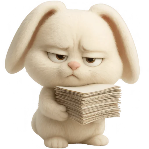 Annoying Mischievous Rabbit Telegram Sticker #15 - Annoying Mischievous Rabbit #15