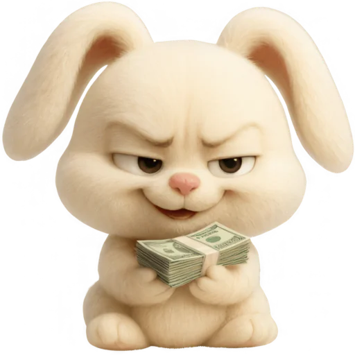 Annoying Mischievous Rabbit Telegram Sticker #17 - Annoying Mischievous Rabbit #17