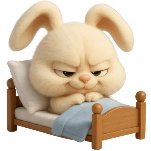 Annoying Mischievous Rabbit Telegram Sticker #20 - Annoying Mischievous Rabbit #20