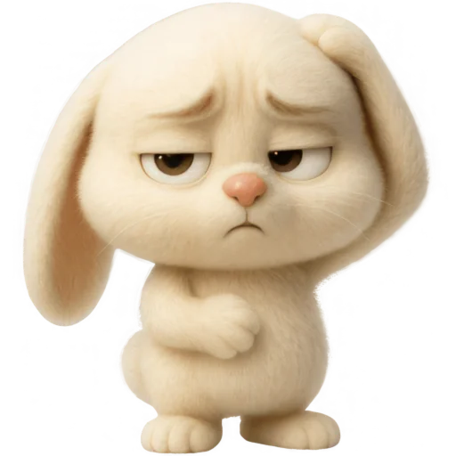 Annoying Mischievous Rabbit Telegram Sticker #24 - Annoying Mischievous Rabbit #24