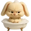 Cute Bunny Rabbit Emoji Telegram Sticker #10 - Cute Bunny Rabbit Emoji #10