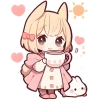Rabbits Emoji Telegram Sticker #6 - Rabbits Emoji #6