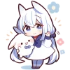 Rabbits Emoji Telegram Sticker #7 - Rabbits Emoji #7