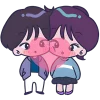 Retro Kun Emoji Telegram Sticker #9 - Retro Kun Emoji #9