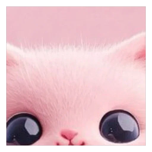 Pink Cat Telegram Sticker #3 - Pink Cat #3