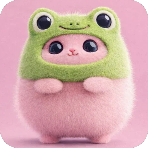 Pink Cat Telegram Sticker #10 - Pink Cat #10
