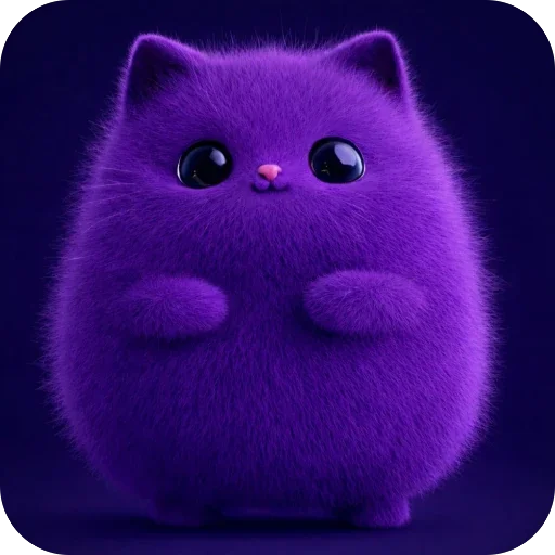 Pink Cat Telegram Sticker #21 - Pink Cat #21