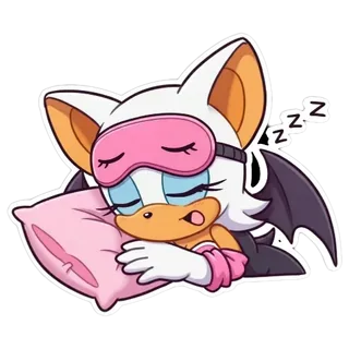 Sleeping Rouge the Bat