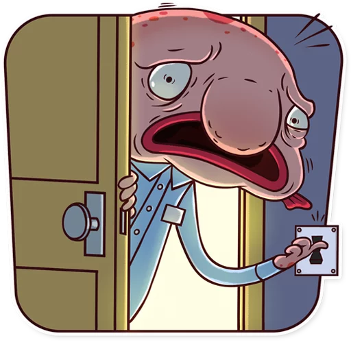 Sad Blobby Telegram Sticker #4 - Sad Blobby #4