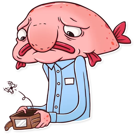Sad Blobby Telegram Sticker #16 - Sad Blobby #16