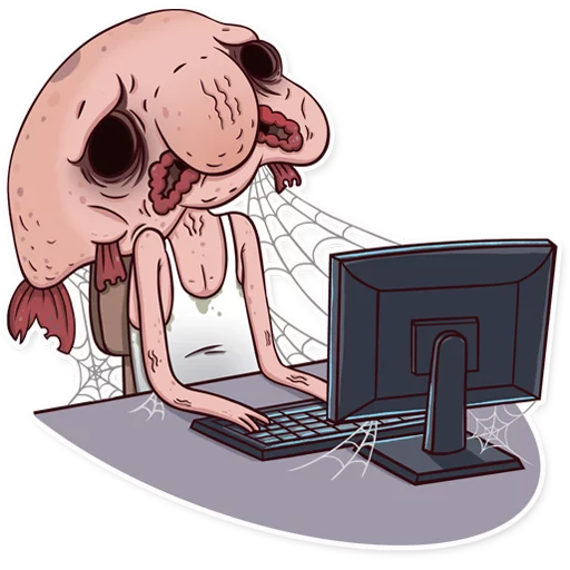 Sad Blobby Telegram Sticker #18 - Sad Blobby #18
