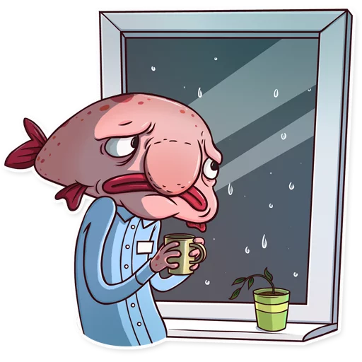 Sad Blobby Telegram Sticker #19 - Sad Blobby #19
