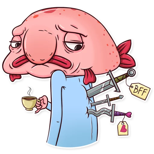 Sad Blobby Telegram Sticker #24 - Sad Blobby #24