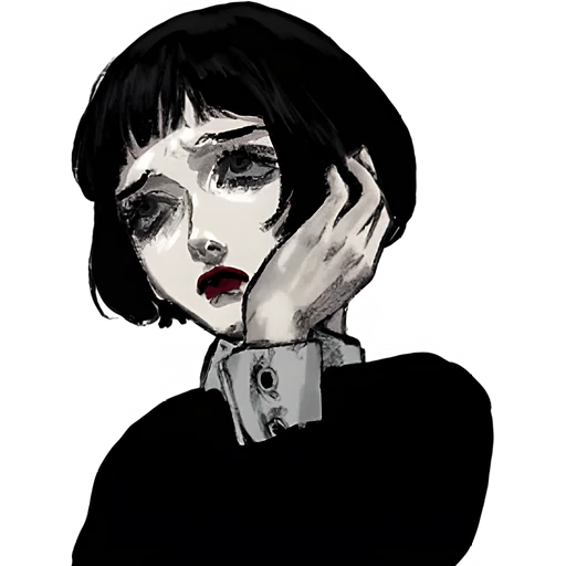 Sad Girl Telegram Sticker #17 - Sad Girl #17