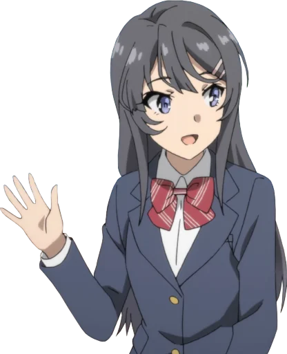 Rascal Does Not Dream Of Bunny Girl Senpai Telegram Sticker #2 - Rascal Does Not Dream Of Bunny Girl Senpai #2