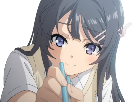 Rascal Does Not Dream Of Bunny Girl Senpai Telegram Sticker #8 - Rascal Does Not Dream Of Bunny Girl Senpai #8