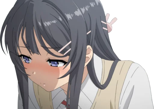 Rascal Does Not Dream Of Bunny Girl Senpai Telegram Sticker #21 - Rascal Does Not Dream Of Bunny Girl Senpai #21