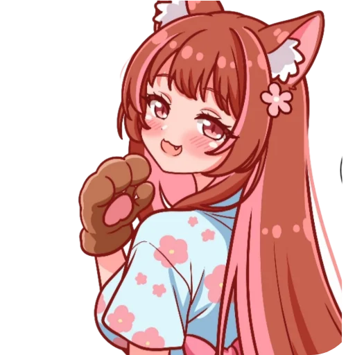 Kiska's Cat Girl Telegram Sticker #23 - Kiska's Cat Girl #23