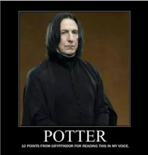 Severus Snape Hogwarts Wizardry & Banter Telegram Sticker #10 - Severus Snape Hogwarts Wizardry & Banter #10