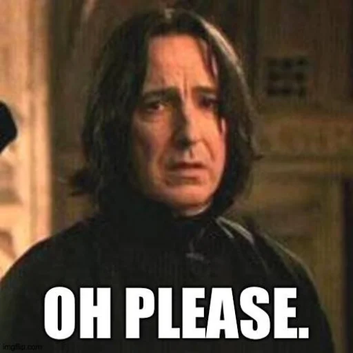 Severus Snape Hogwarts Wizardry & Banter Telegram Sticker #14 - Severus Snape Hogwarts Wizardry & Banter #14