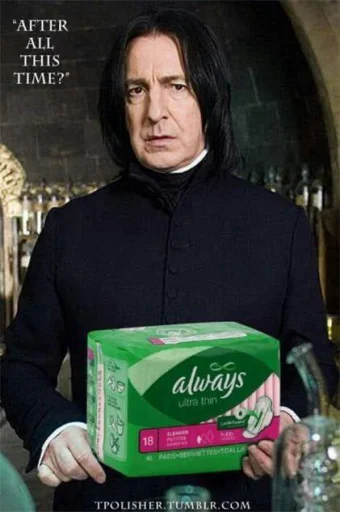 Severus Snape Hogwarts Wizardry & Banter Telegram Sticker #15 - Severus Snape Hogwarts Wizardry & Banter #15