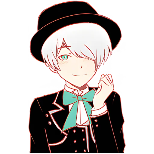 Silver Hair Boy Telegram Sticker #17 - Silver Hair Boy #17