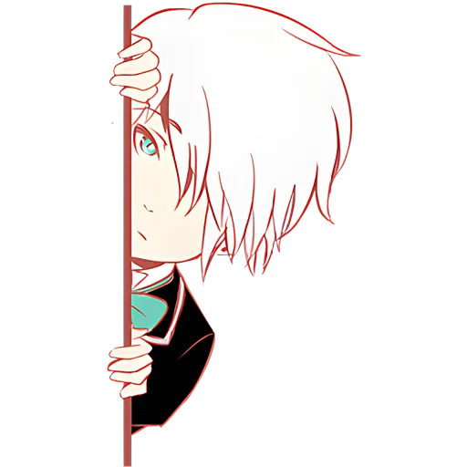 Silver Hair Boy Telegram Sticker #19 - Silver Hair Boy #19