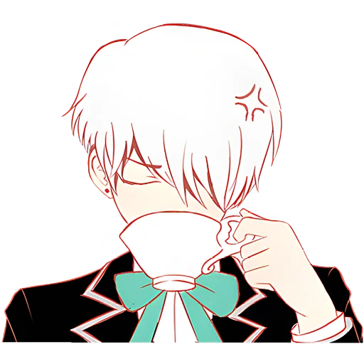 Silver Hair Boy Telegram Sticker #20 - Silver Hair Boy #20