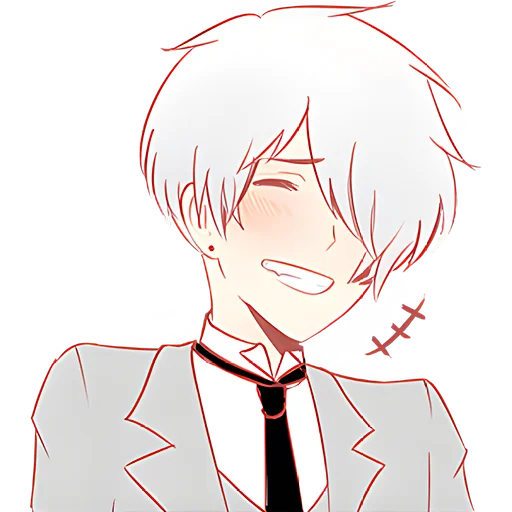 Silver Hair Boy Telegram Sticker #23 - Silver Hair Boy #23