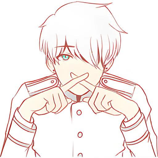 Silver Hair Boy Telegram Sticker #25 - Silver Hair Boy #25