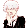 Shades Of Silver Emoji Telegram Sticker #11 - Shades Of Silver Emoji #11