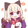 Siamese Cat Emoji Telegram Sticker #23 - Siamese Cat Emoji #23
