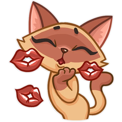 Siamese Kitty Telegram Sticker #2 - Siamese Kitty #2