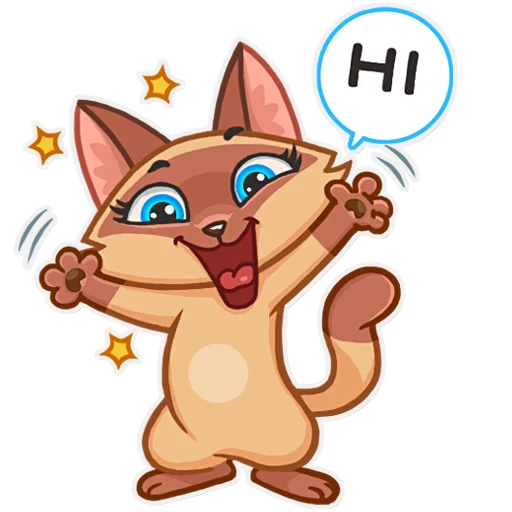 Siamese Kitty Telegram Sticker #5 - Siamese Kitty #5
