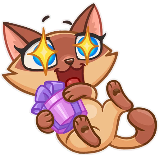 Siamese Kitty Telegram Sticker #6 - Siamese Kitty #6