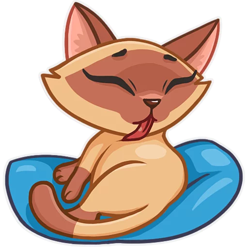 Siamese Kitty Telegram Sticker #8 - Siamese Kitty #8