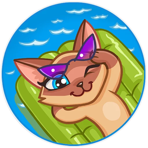 Siamese Kitty Telegram Sticker #15 - Siamese Kitty #15