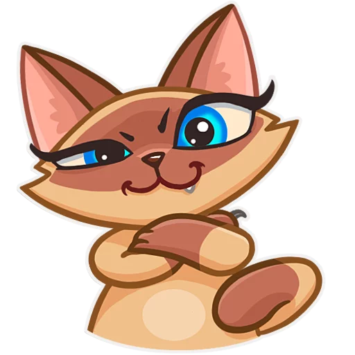 Siamese Kitty Telegram Sticker #18 - Siamese Kitty #18
