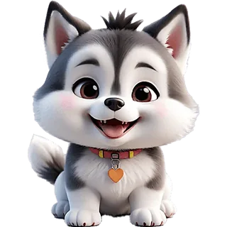 Cute Siberian Husky