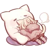 Sleep Kitten2 Emoji Telegram Sticker #2 - Sleep Kitten2 Emoji #2